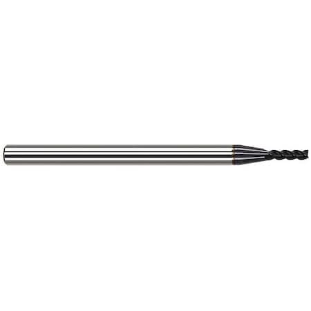 Harvey Tool 0.0500 in. Cutter dia. x 0.2030 in. 13/64 Carbide Square End Mill for Exotic Alloys, 3 Flutes 886250-C6
